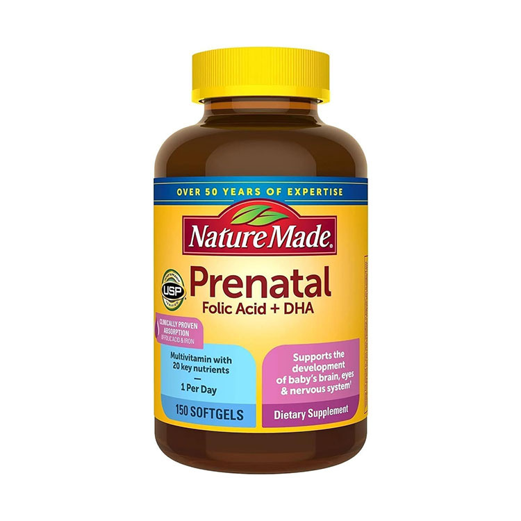 (New Packaging)Nature Made Prenatal Multi + DHA, 150 Softgels[EXP:10/2026]