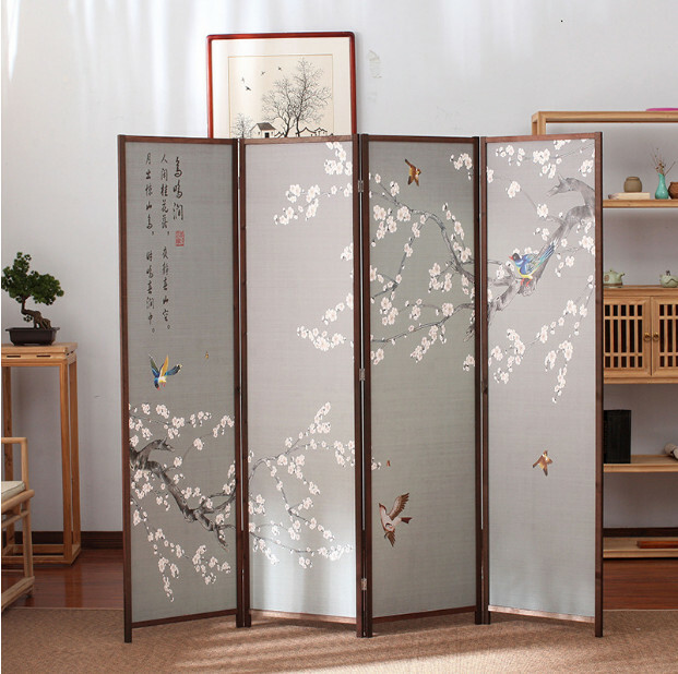 Popular wood furniture (4 pieces in total) Office screen, entrance partition, living room screen [Pattern 40] 4 pieces in total, 180x50cmx4 pieces