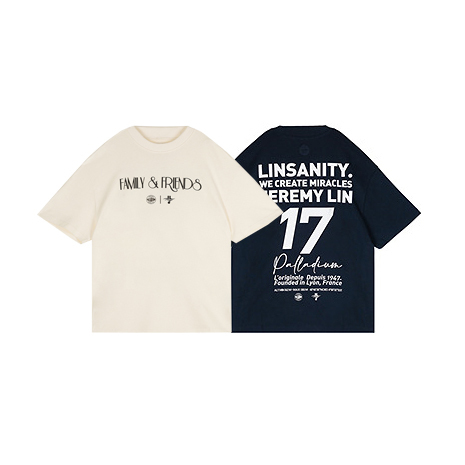 **特價商品售出無退換**男女款 PALLADIUM X JEREMY LIN 林書豪聯名 鉛黑色 棉花糖色 17號親友標語短T【109348】#PALLADIUMXJEREMYLIN