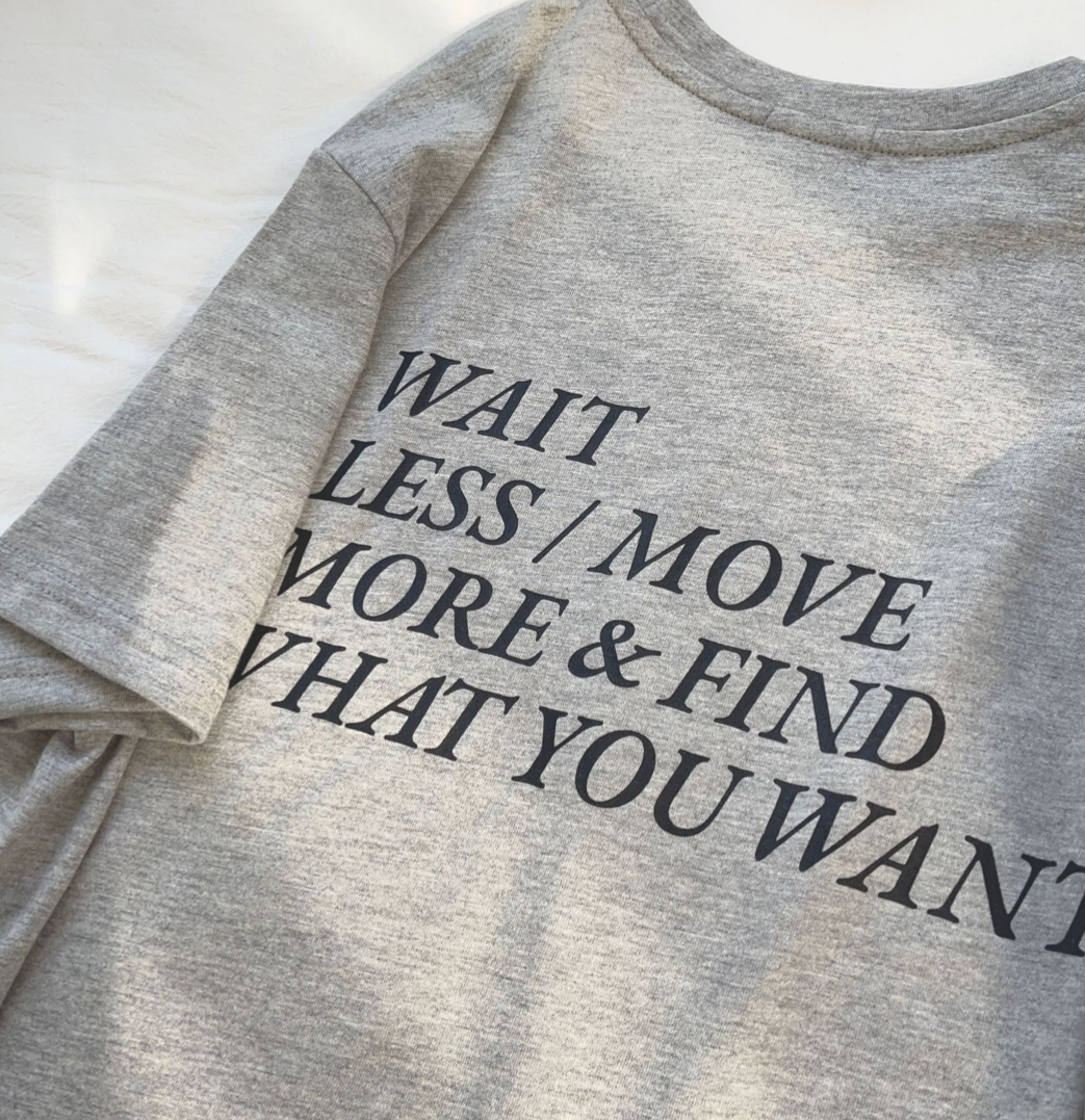 日常休閒簡約字母印花百搭T恤（兩色）