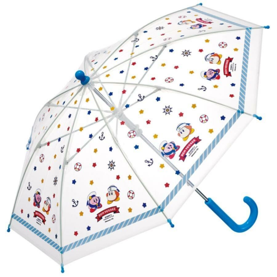 星之卡比 40cm 小童透明雨遮 (藍