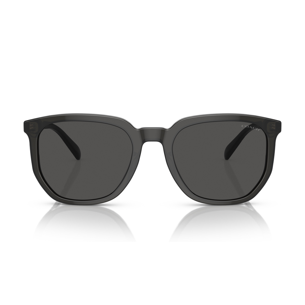 【COACH】HC8384U 579387 時尚老花紋方框太陽眼鏡♥