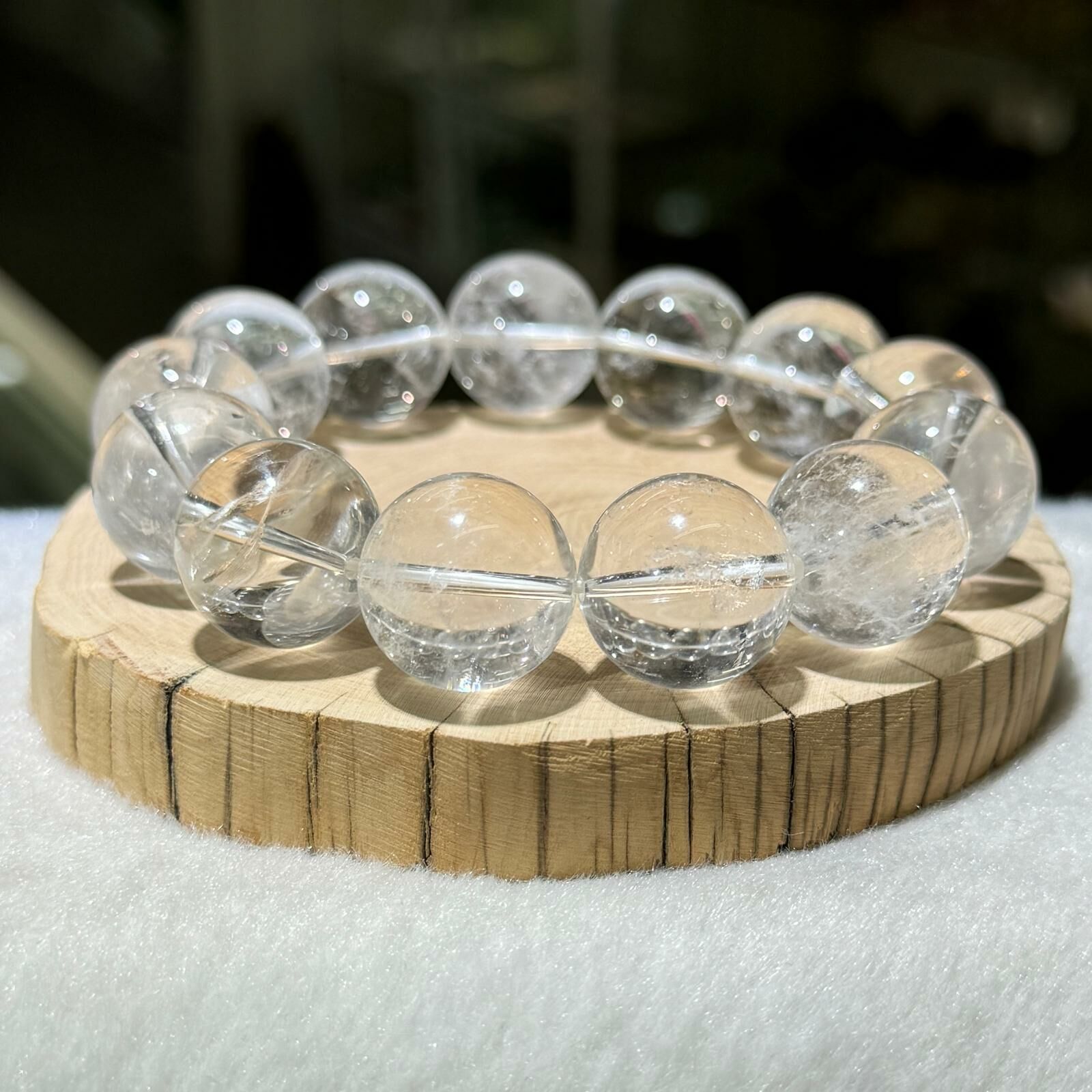 大m💫白水晶手串 18 mm +/-