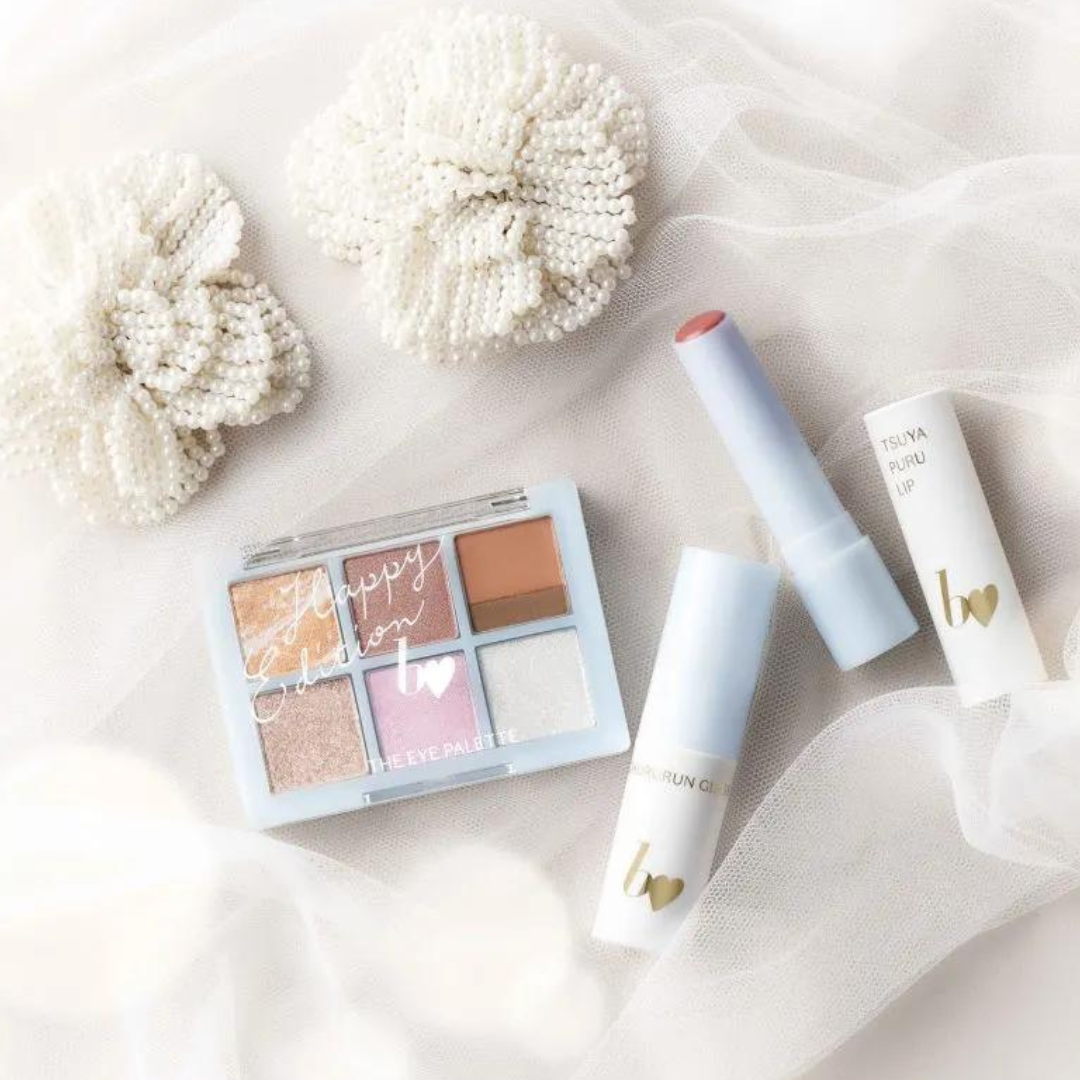 [限定] b idol Happy Edition The Eye Palette R / Chururun Gloss / Tsuya Puru Lip
