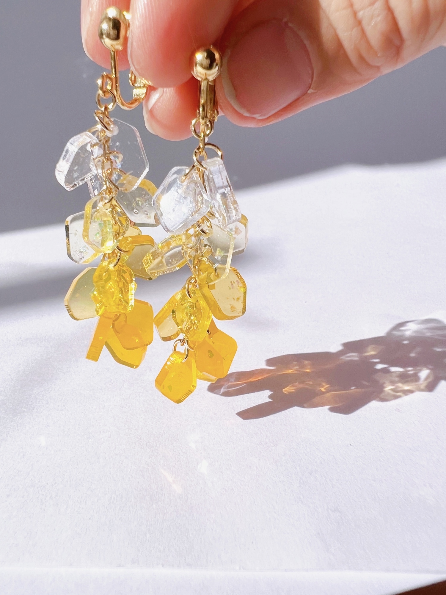 【saeringo】Polygonal gradation yellow