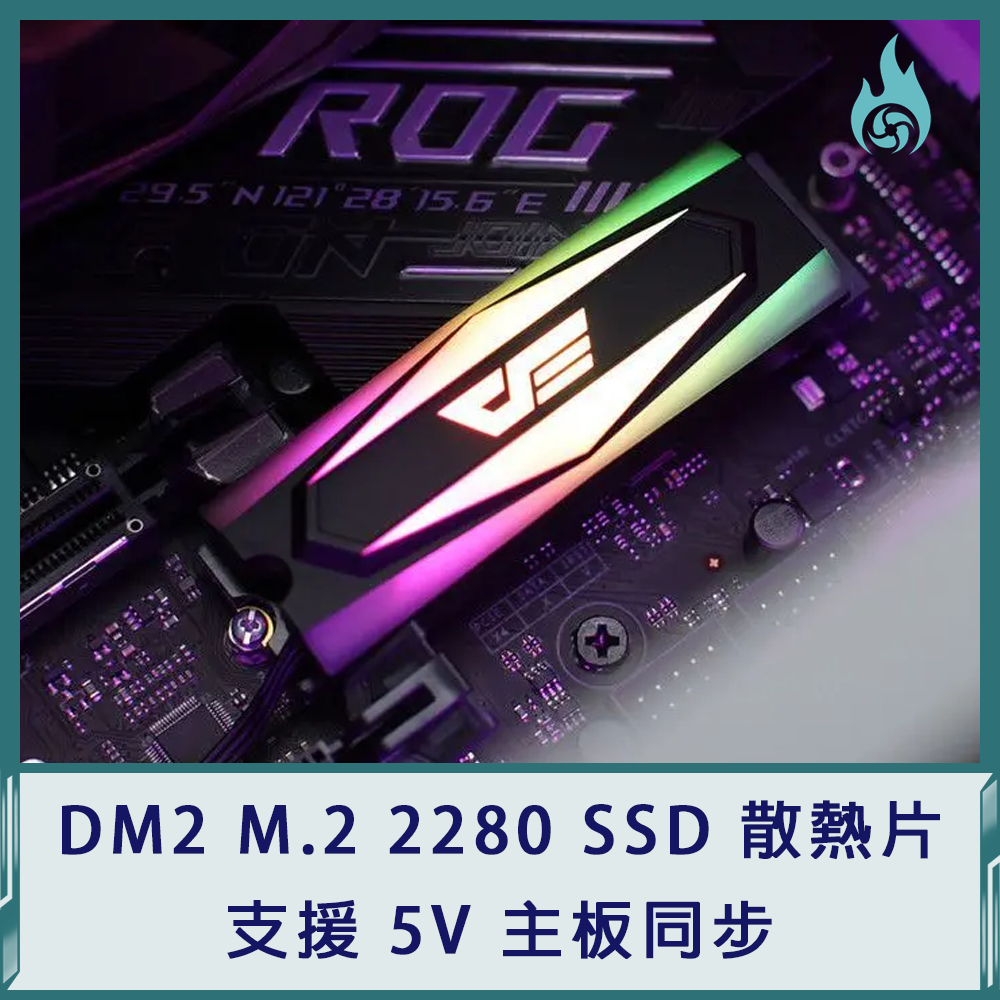 DM2 M.2 2280 SSD 散熱片