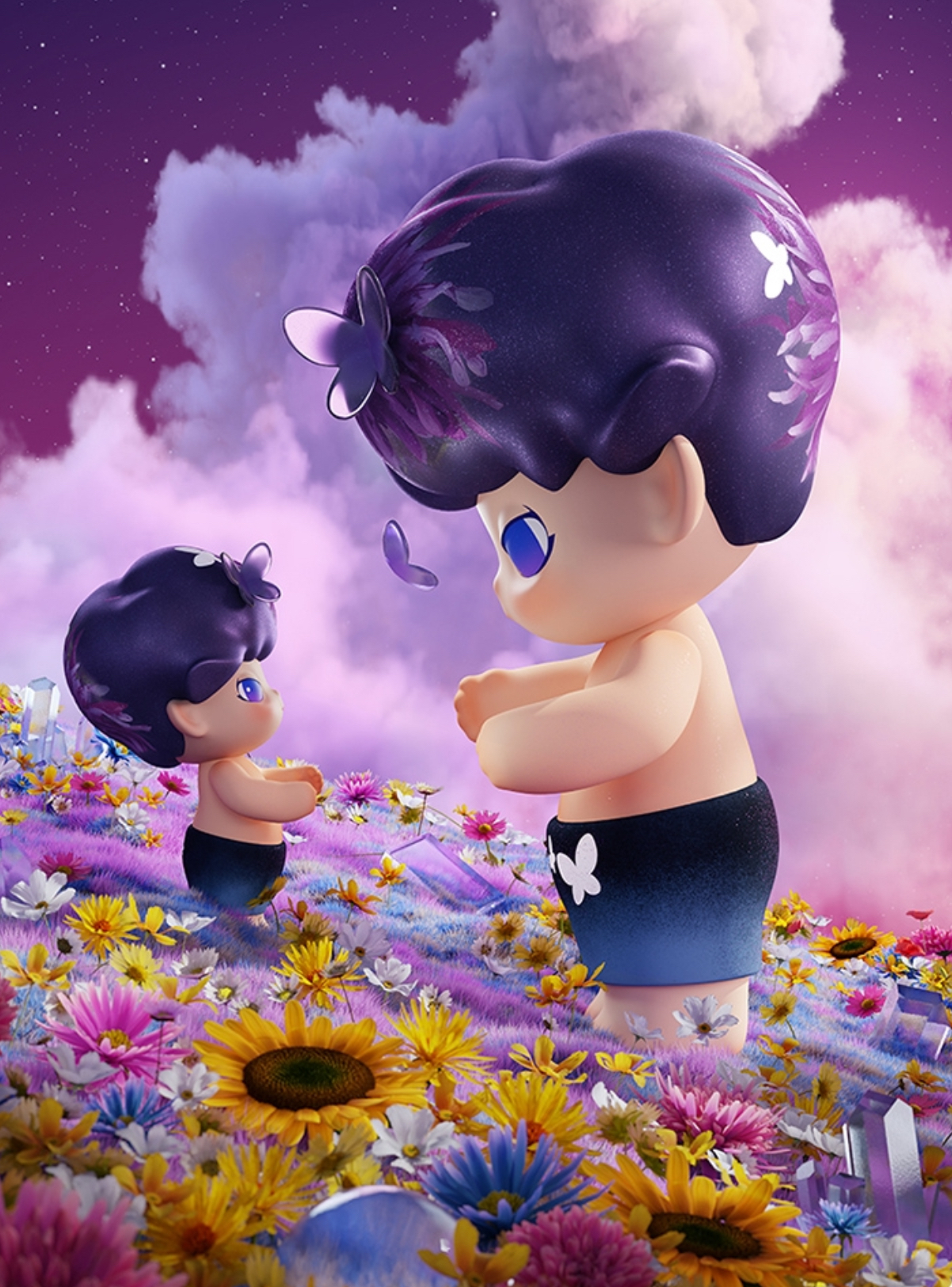 MEGA JUST DIMOO　蜷川実花　POP MART MEGA JUST DIMOO x 蜷川実花泡泡瑪特與夢共生POP MART 藝術家聯名