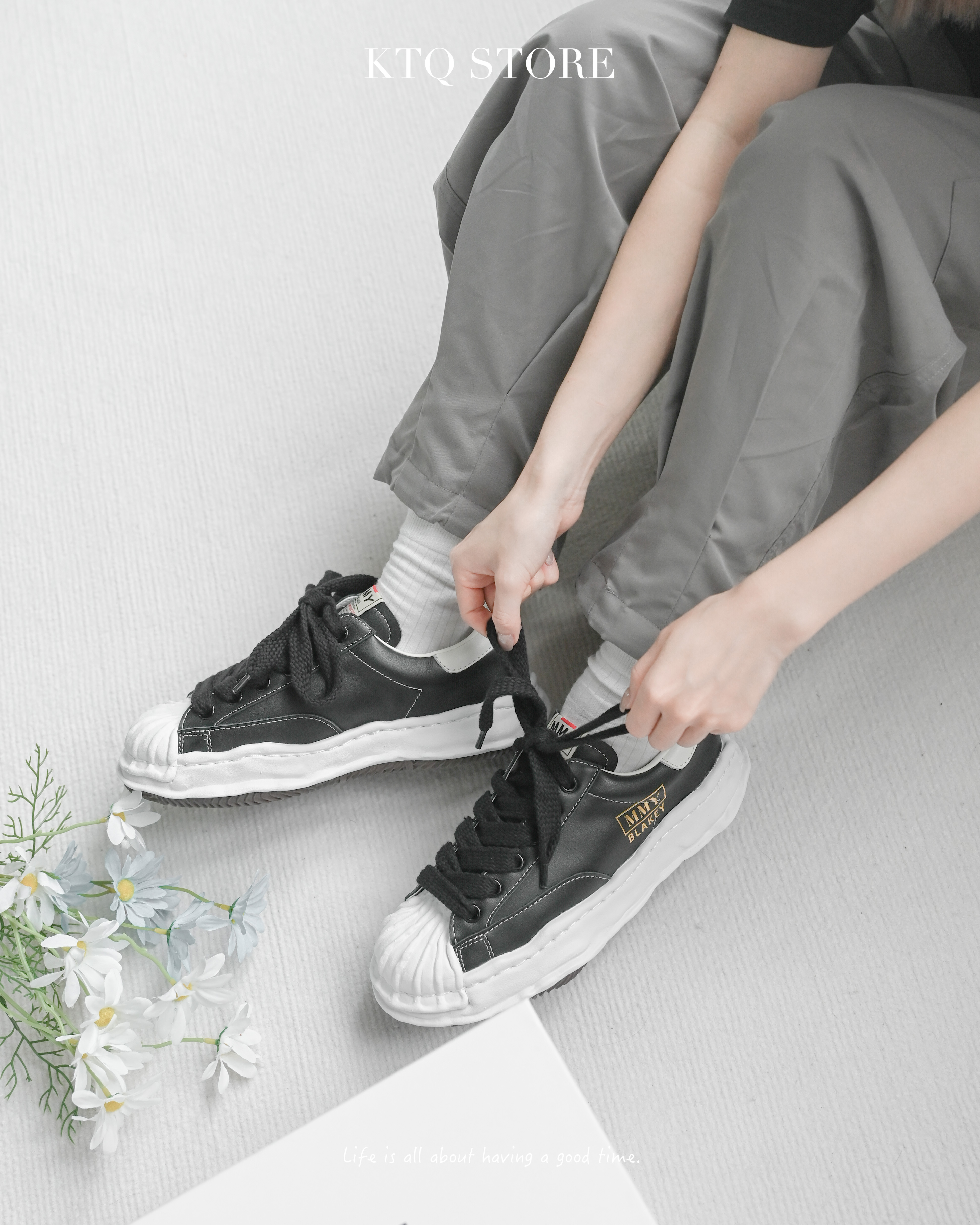 KTQ STORE ‧ Maison Mihara Yasuhiro 三原康裕 "Blakey"皮革黑 A06FW702