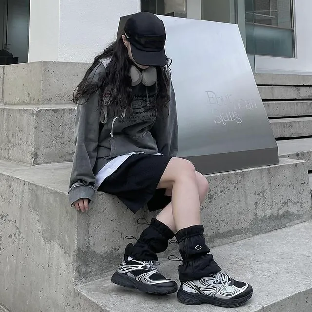 韓國限定 FILA INTERUN 休閒運動鞋 韓韶禧同款 "SILVER-BLACK"