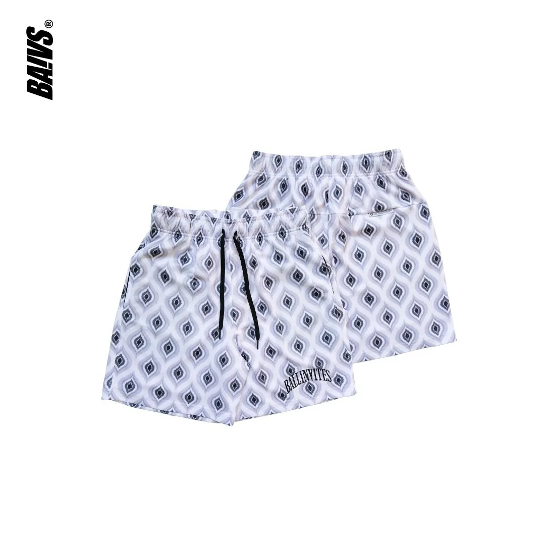 球參 Baivs 斜紋圖騰系列短褲