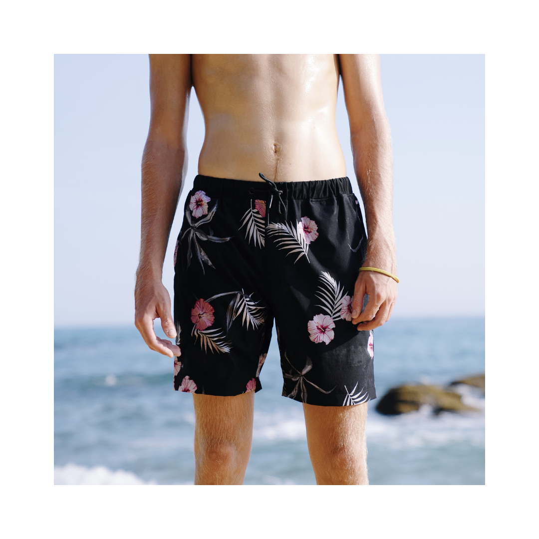 ▲Zurf 沙灘印花速乾彈力短褲 [ZK114]