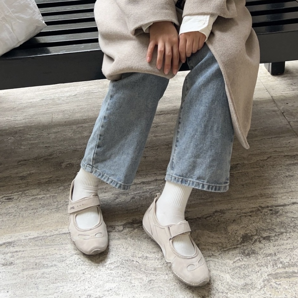 JEEP Velcro Mary Jane outdoor sandals Light Grey