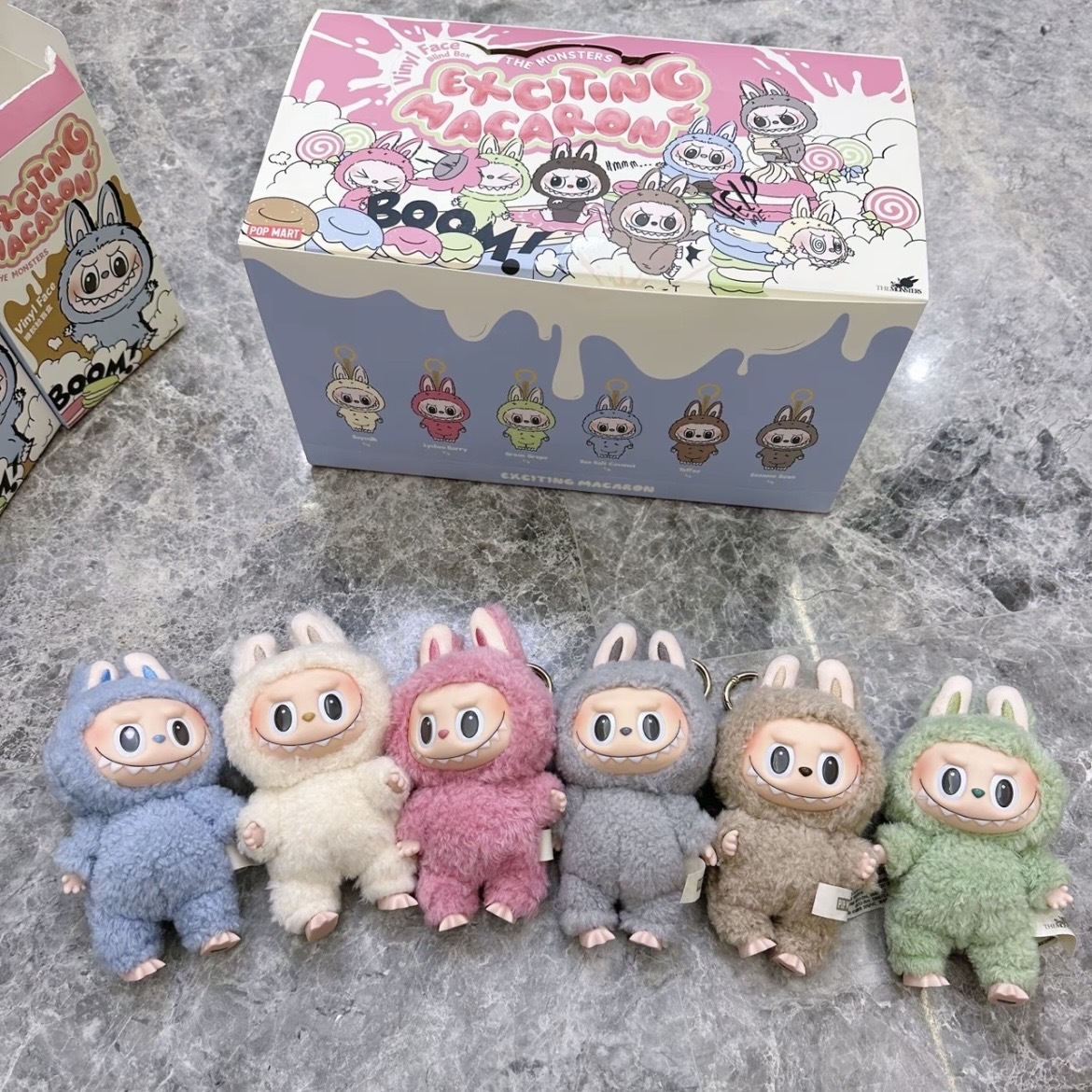 Labubu 心動馬卡龍 吊飾 全新 一中盒 6入 泡泡瑪特 POPMART