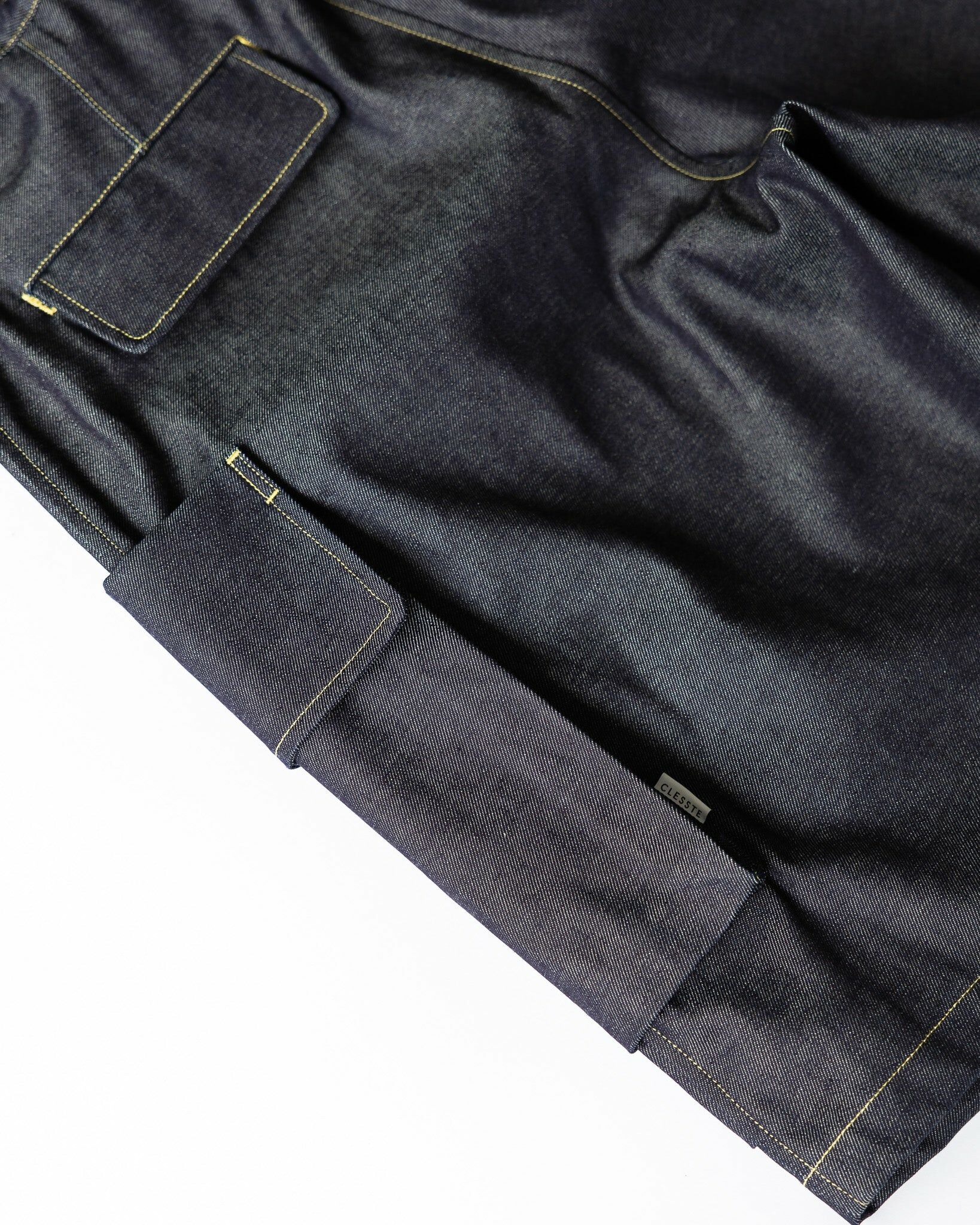 2024SS CLESSTE SELVEDGE DENIM CITY MILITARY HALF PANTS