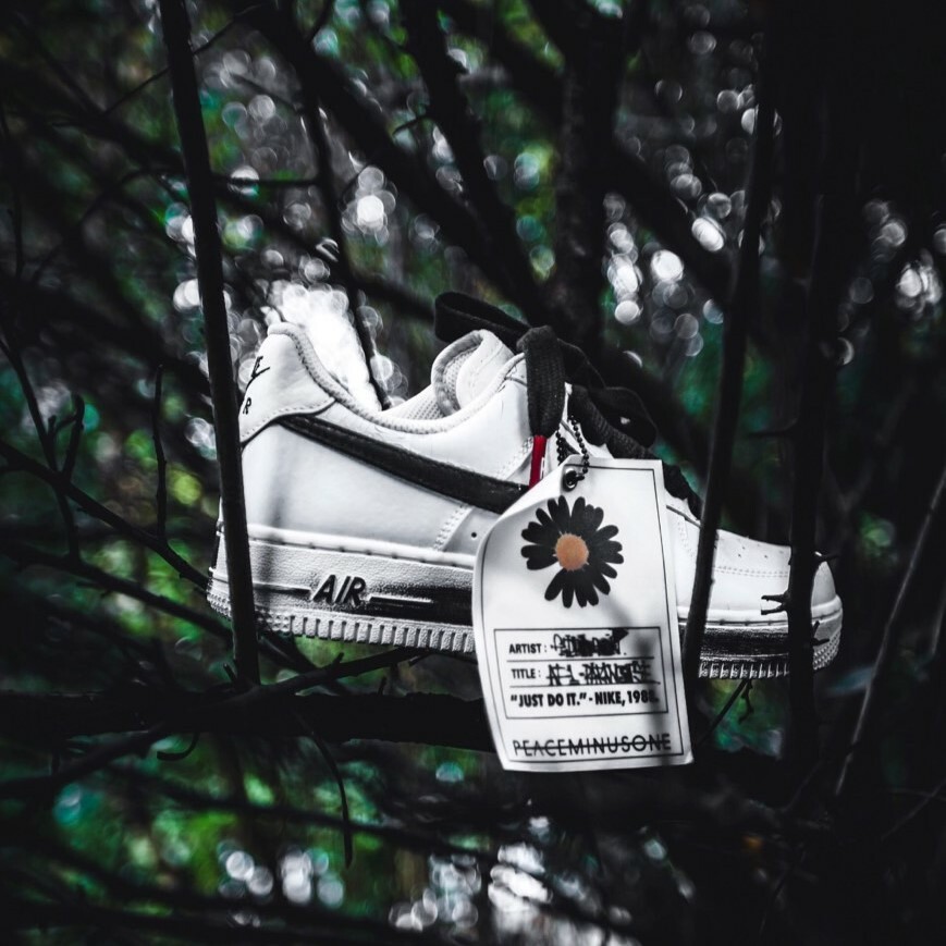 PEACEMINUSONE x Nike Air Force 1 "Para-noise" 權志龍 GD 聯名 小雛菊 反系鞋帶 白色 DD3223100