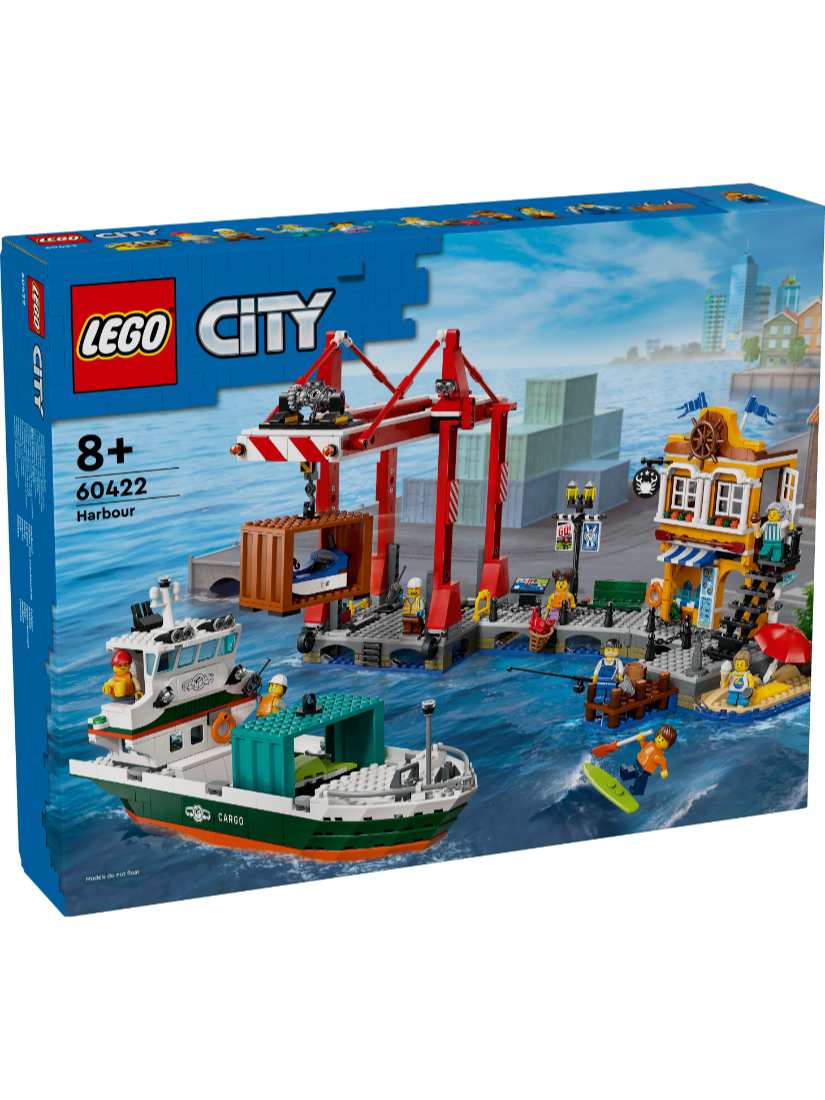 LEGO 60422 濱海港口和貨船