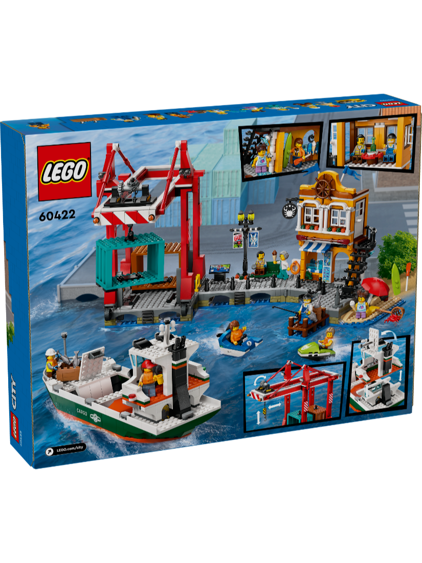 LEGO 60422 濱海港口和貨船