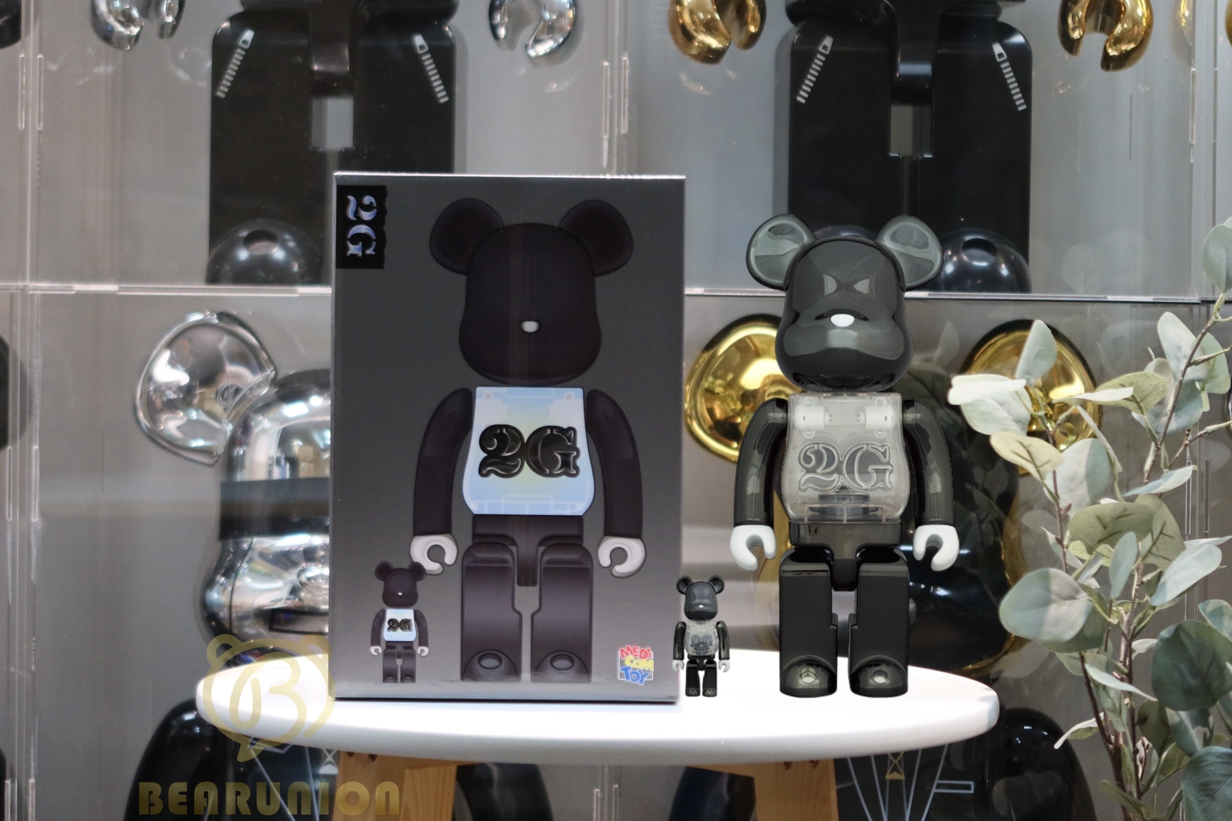 🥇現貨🥇Bearbrick 400% 100%  2G BLACK CHROME