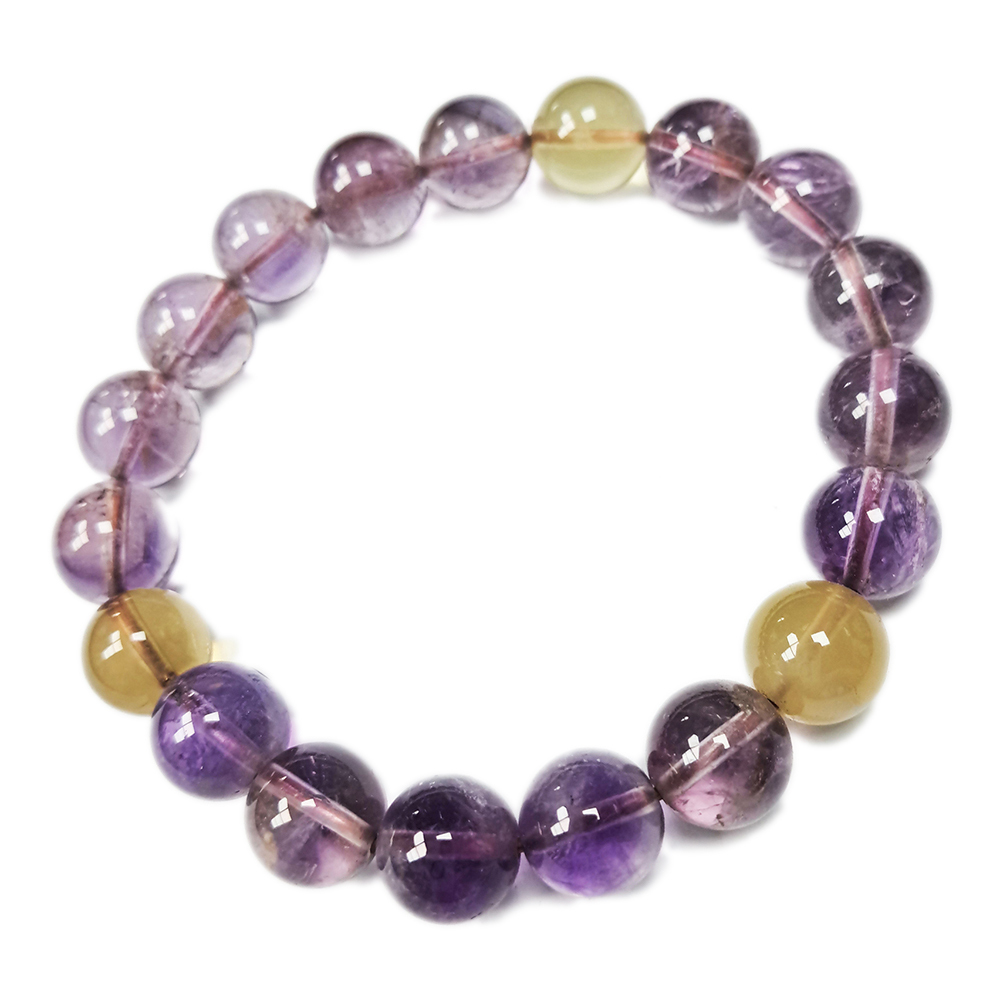 紫黃晶手珠10mm【十方】143043