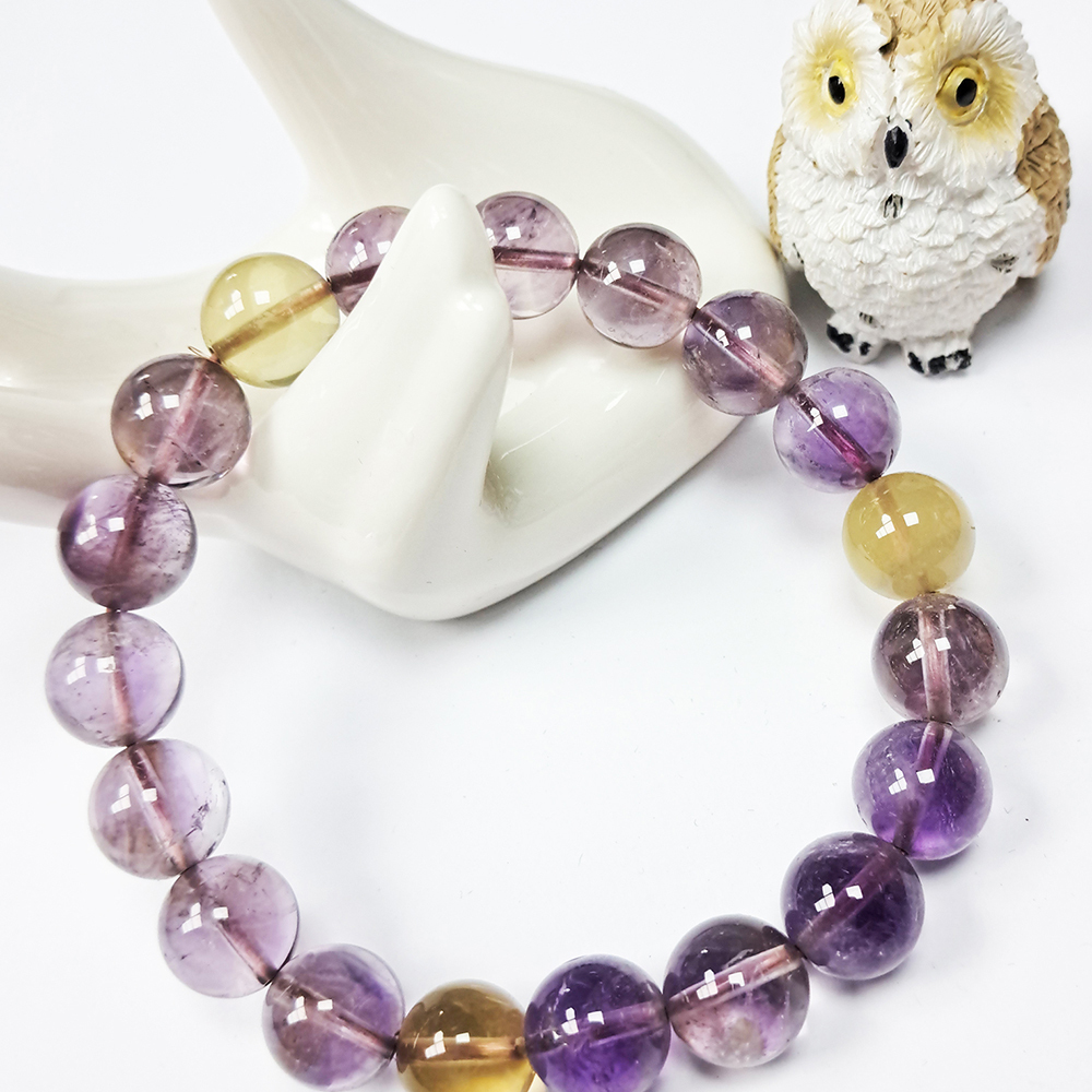 紫黃晶手珠10mm【十方】143043