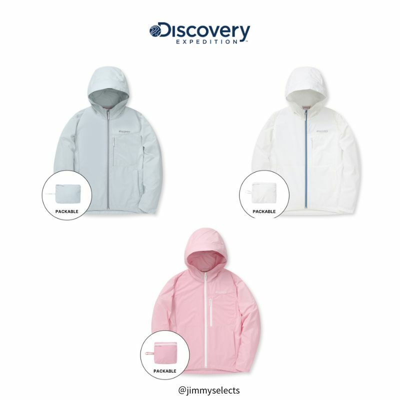 【代購】Discovery 女款輕量可折疊防撕裂防風衣 DWWJ94043-WHS
