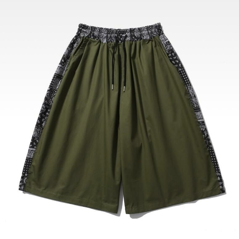 拼腰果花短褲 P2834