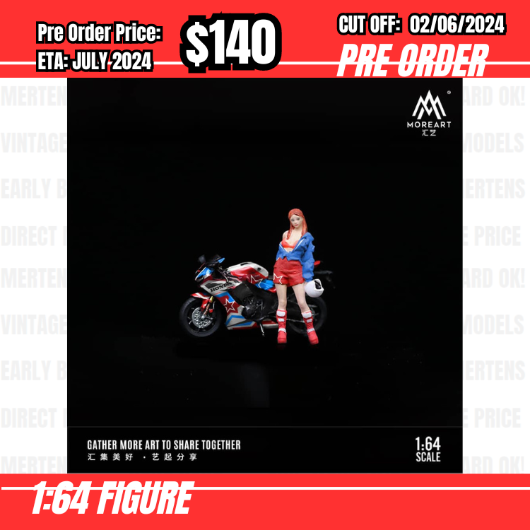 PO-$140 * Moreart * 1:64 Figure - Honda Star Flower Moto Pretty Girl [OD29/05]
