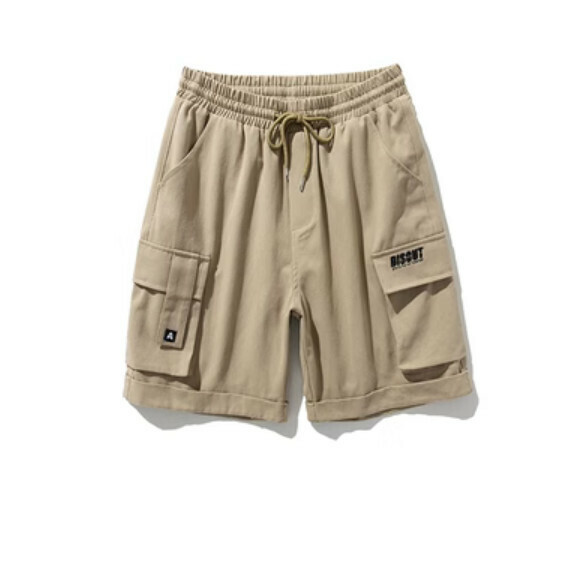 激抵多口袋工裝休閒中褲（卡其色）【M-5XL碼】【下單後聯絡客服確認發貨尺碼】