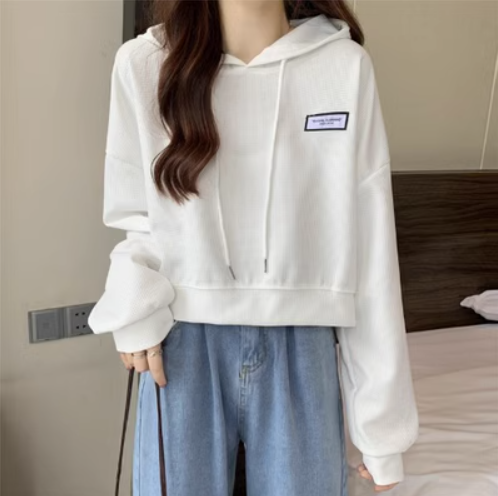 Vintage Sweatshirt Women's Long Sleeve Top (White One-size-fits-all)