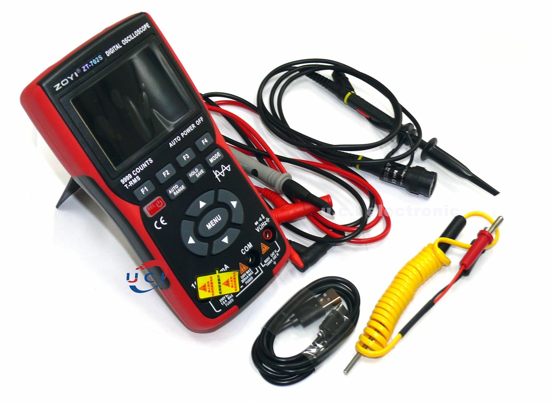 (二B-3) ZT702S示波器電表 二合一 電表 電錶 汽修儀錶多功能測量防燒 手持數位示波器萬用表