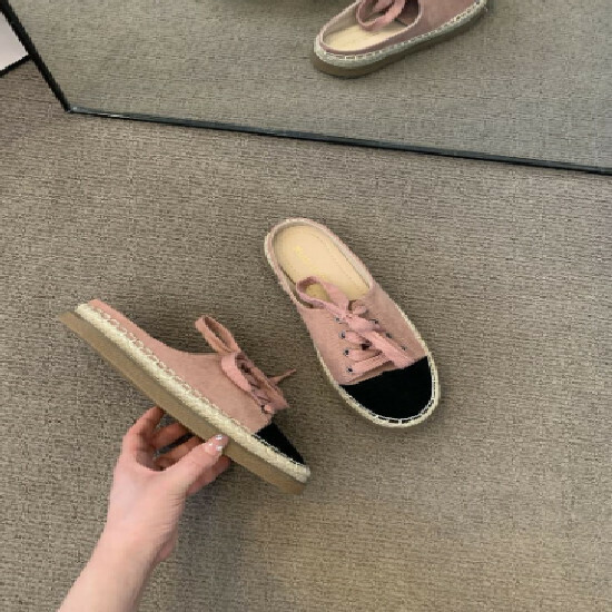 Hot selling small fragrant half slippers [pink] [size 35-40] (please contact customer service to confirm the delivery size after placing the order)