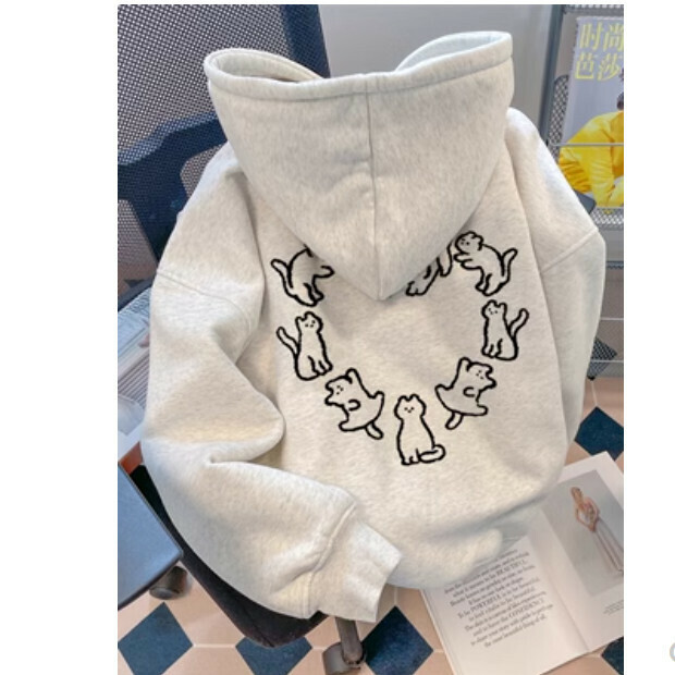 熱賣連帽衛衣【白色 薄款】尺碼【M碼—2XL碼】【下單後請聯絡客服確認發貨尺碼】