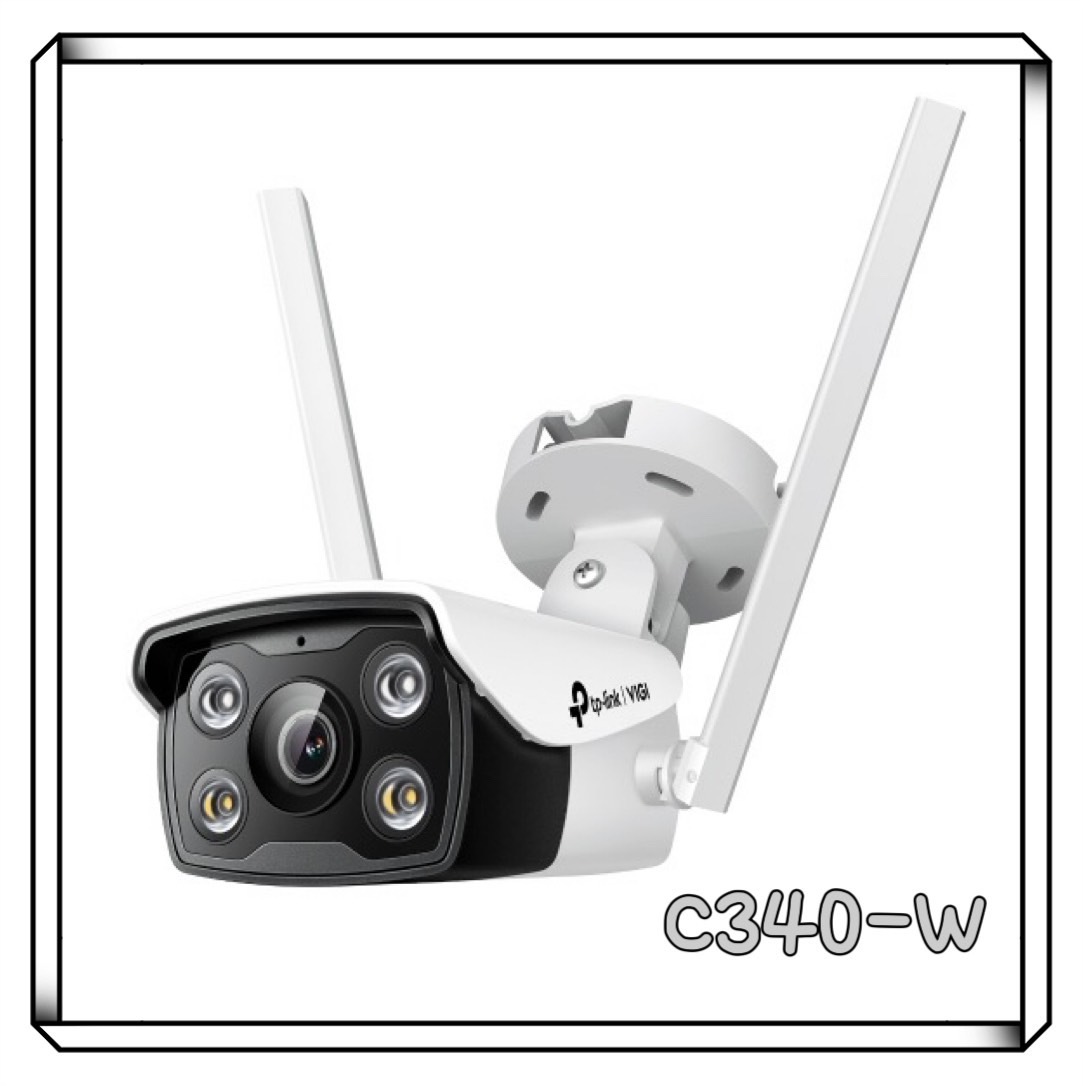 TP-LINK VIGI 4MP 戶外全彩 Wi-Fi 槍型無線商用網路監控攝影機 C340-W NVR 鏡頭