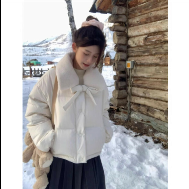 熱賣麵包棉服【米白色】尺碼【S碼—XL碼】【下單後請聯絡客服確認發貨尺碼】