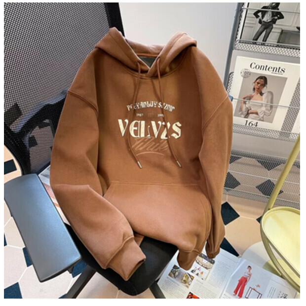 熱賣連帽衛衣【咖色 薄款】尺碼【M碼—2XL碼】【下單後請聯絡客服確認發貨尺碼】