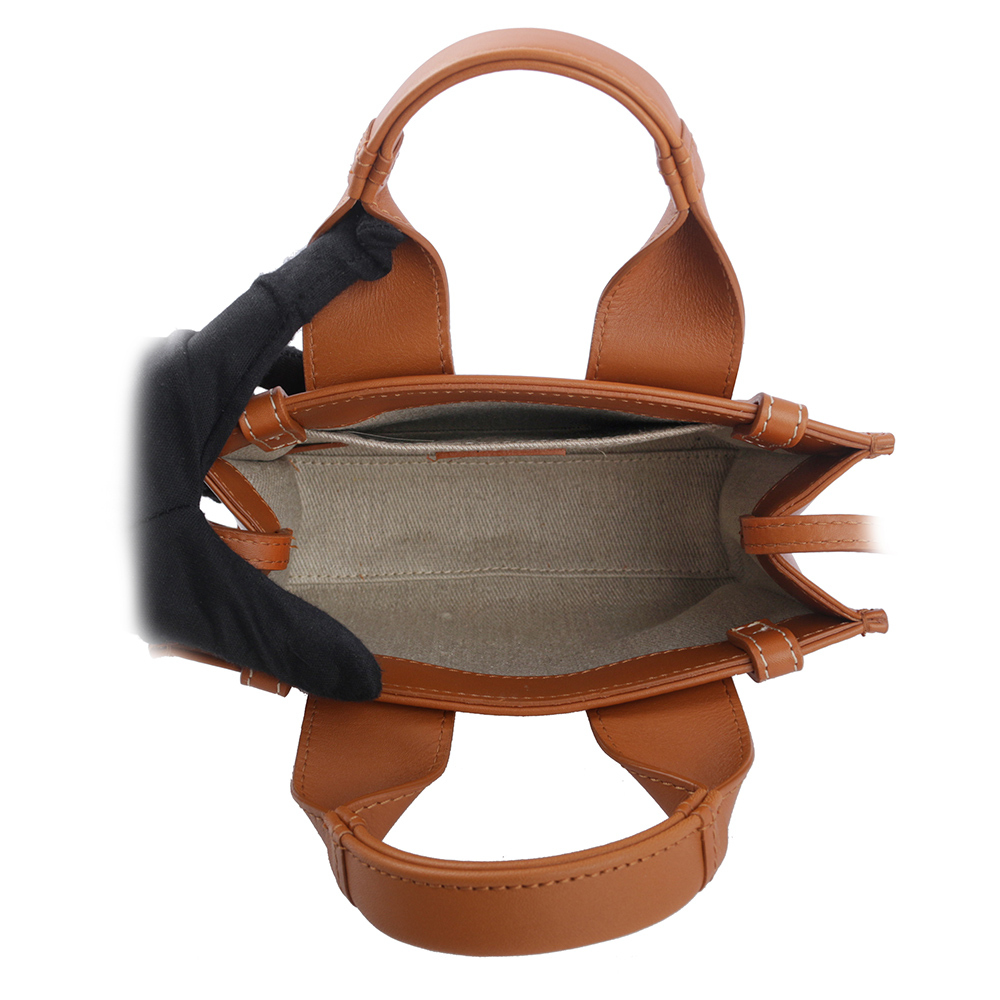 【CHLOE'】Woody 小牛皮手提/斜背二用托特包(迷你)(焦糖色) CHC23SP237I60 247