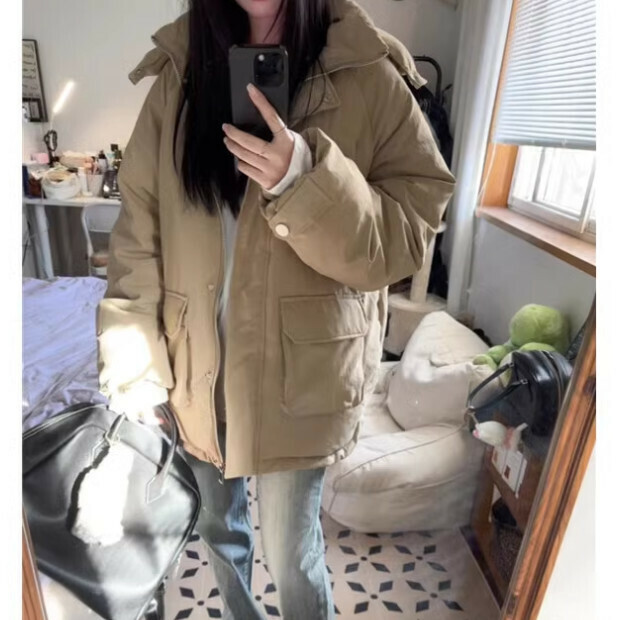 Hot selling cotton coat [khaki] size [S size - XL size] [please contact customer service after placing the order to confirm the delivery size]