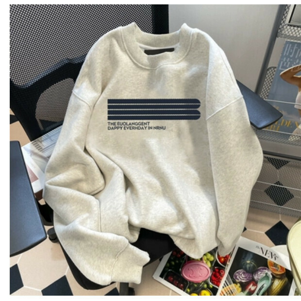 熱賣圓領衛衣【灰色 薄款】尺碼【M碼—2XL碼】【下單後請聯絡客服確認發貨尺碼】