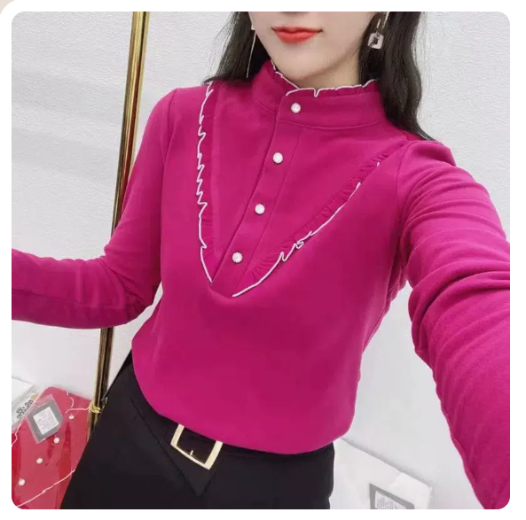 激抵雙面德絨襯衫(玫紅色 尺碼:S-3XL)(下單後請聯絡客服確認發貨尺碼)