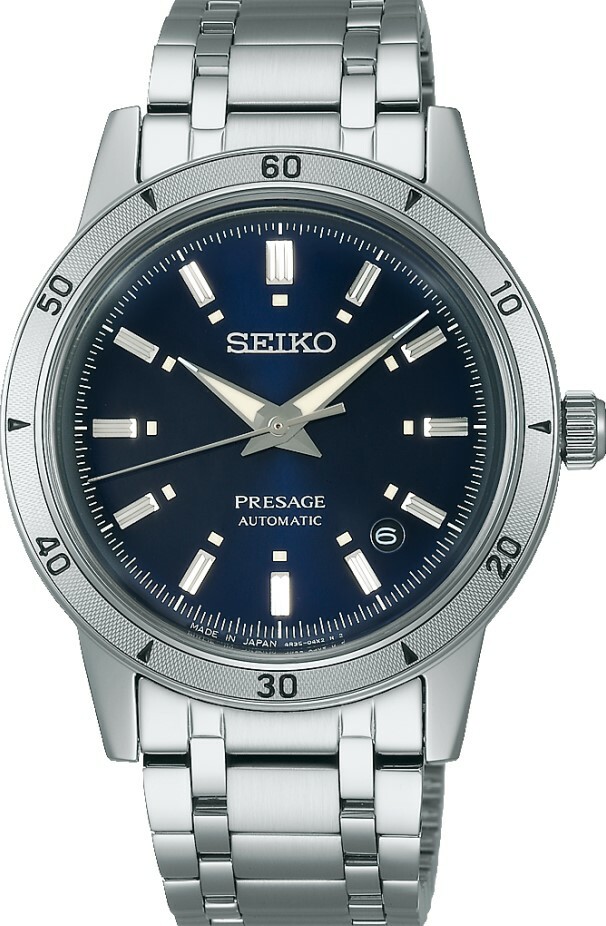 萬年鐘錶 - SEIKO Presage    Style60's  藍面復古風經典機械錶 SRPL07J1 / 4R35-06H0B  錶徑39.5MM