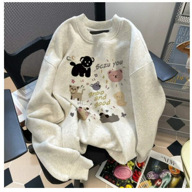 熱賣圓領衛衣【灰色 薄款】尺碼【M碼—2XL碼】【下單後請聯絡客服確認發貨尺碼】