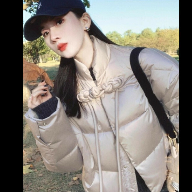 Hot Selling Short Cotton Jacket [Champagne Gold] Sizes [S-XL] [Please contact customer service to confirm the delivery size after placing the order]