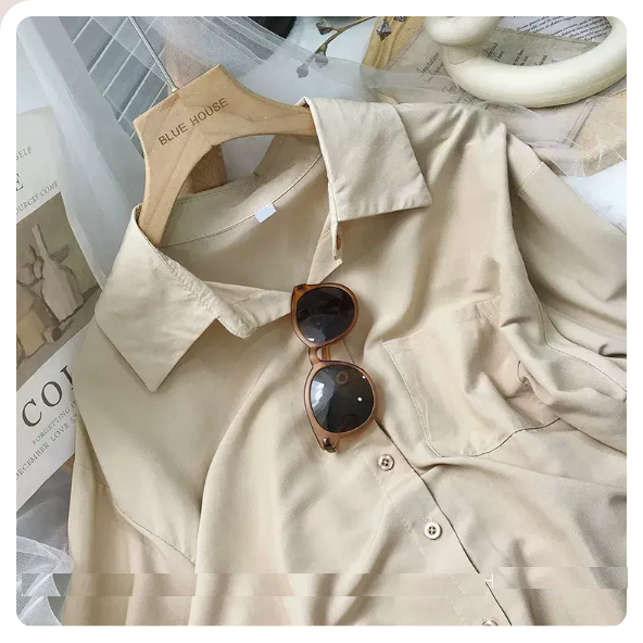Long sleeve net shirt (apricot size: S-3XL) (please contact customer service to confirm the shipping size after placing an order)