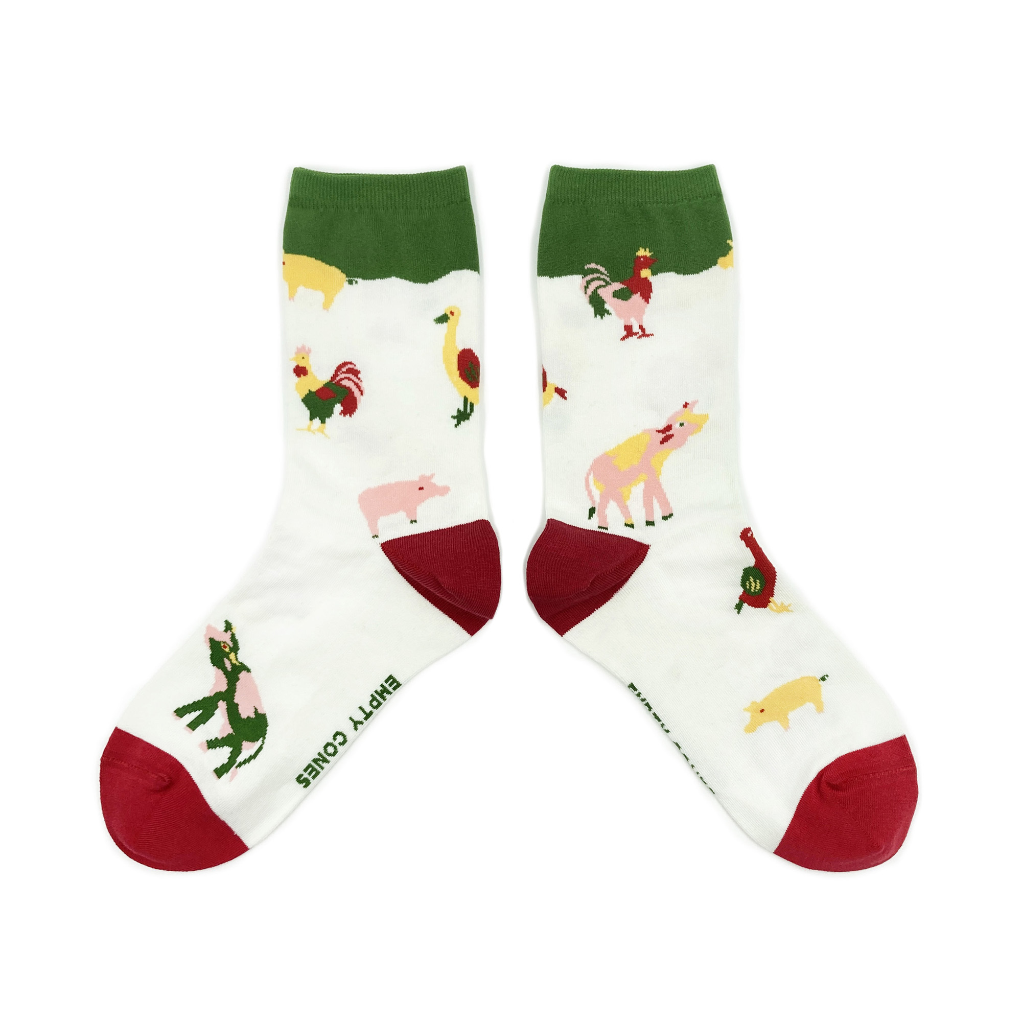 [Empty Cones] Happy Zoo Crew Socks