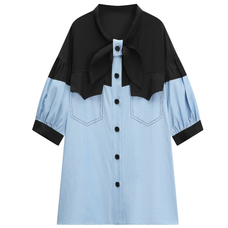 熱賣燈籠短袖襯衫(圖片色)(S/M碼)(下單後聯絡客服確認發貨尺碼)