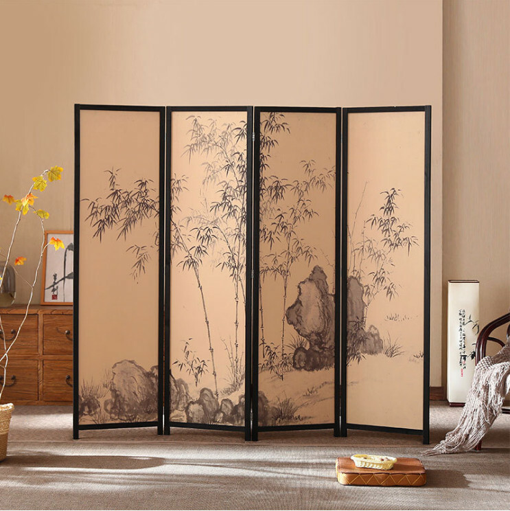 Popular wood furniture (4 pieces in total) Office screen, entrance partition, living room screen [Pattern 5] 4 pieces in total, 200x50cmx4 pieces