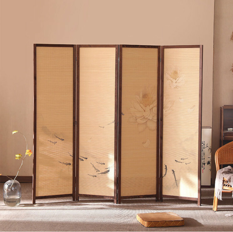 Popular wood furniture (4 pieces in total) Office screen, entrance partition, living room screen [Pattern 1] 4 pieces in total, 180x45cmx4 pieces