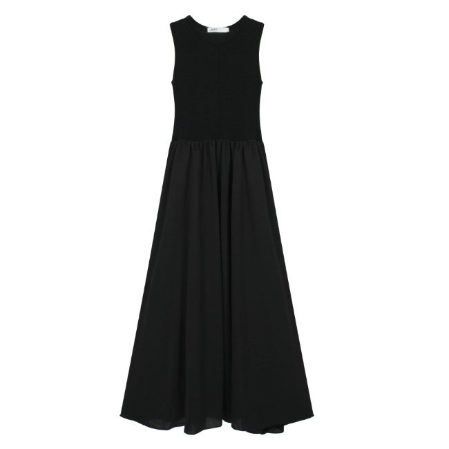 Hot selling vest long skirt (black) (size S-L) (contact customer service after placing order to confirm delivery size)