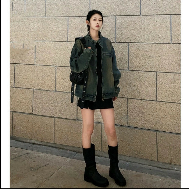 Hot Selling Denim Jacket [Wasteland Blue] Sizes [S-XL] [Please contact customer service to confirm the delivery size after placing the order]