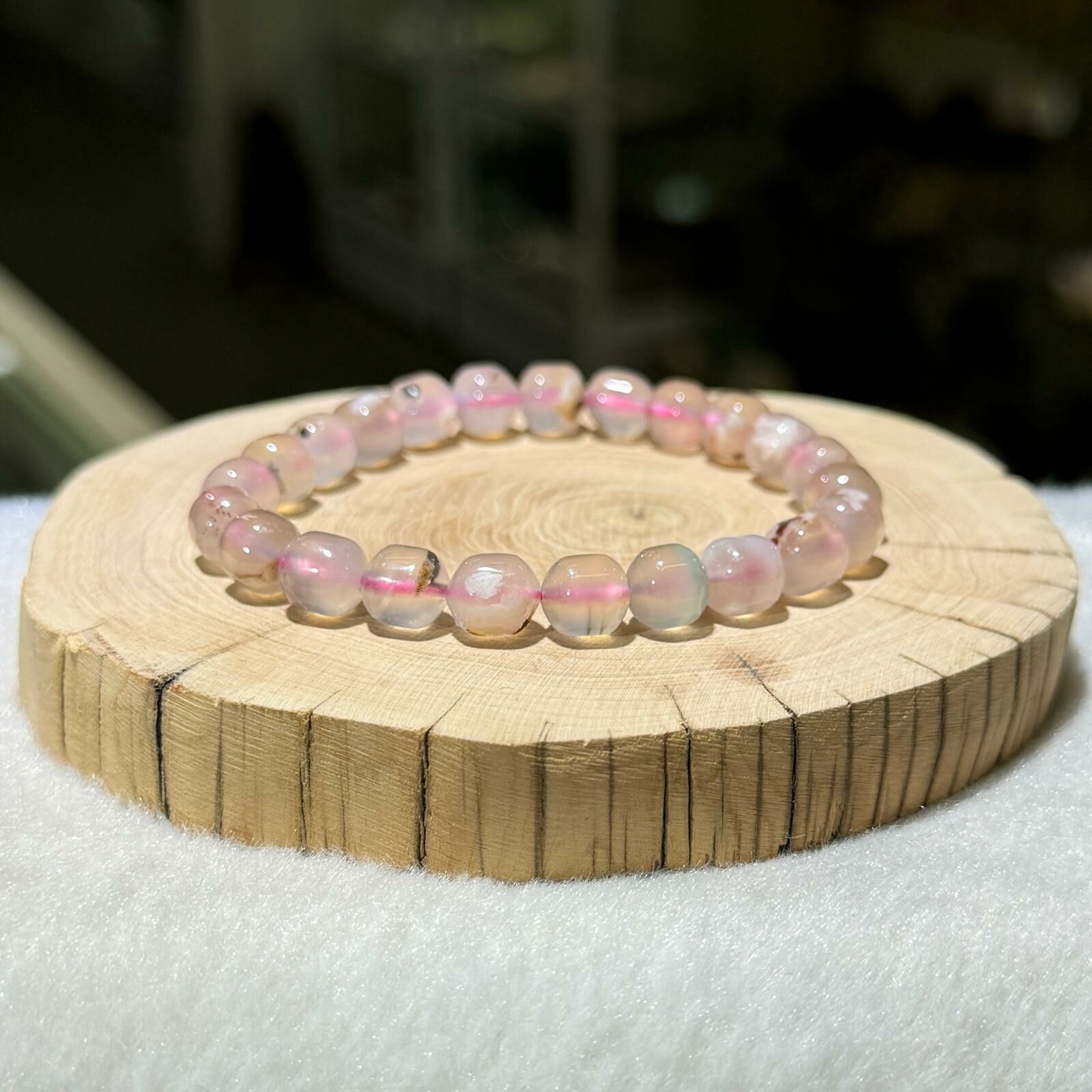 櫻花瑪瑙手串 7 mm +/-